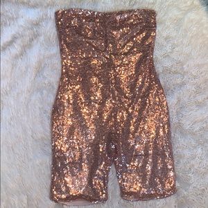 Pink romper from Fashion Nova.